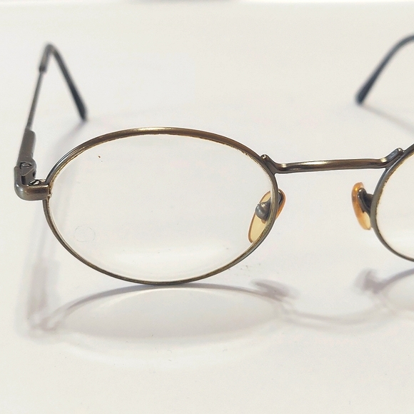 Polo Round Lens Gold Frame Unisex Eyeglasses - Picture 2 of 10